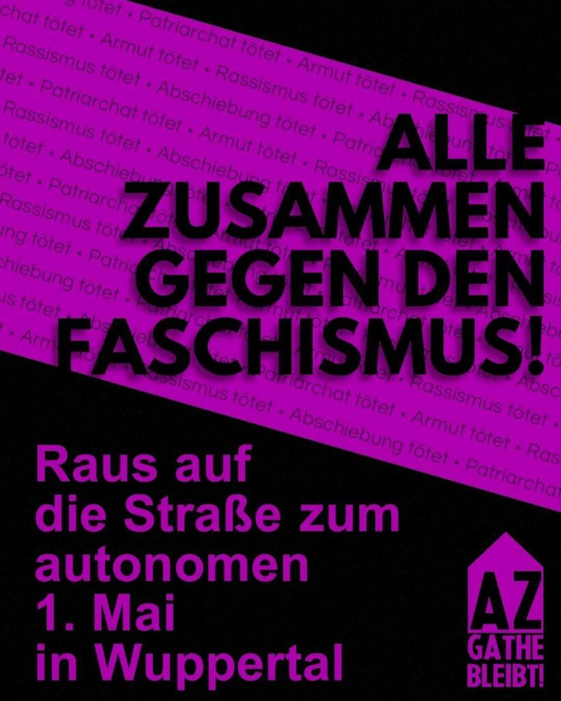 Alle zusammen gegen den Faschismus! | Autonomer 1. Mai 2024 | Wuppertal